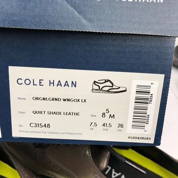 Cole Haan Original Grand Lux Wingtip Oxford Dress Shoes